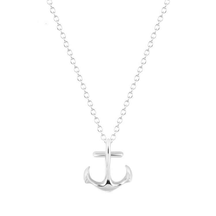 Silver Anchor Necklace